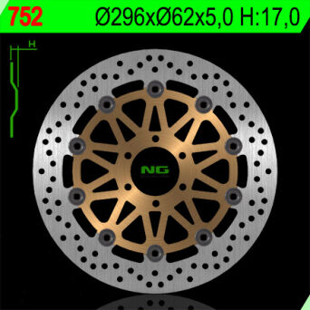 NG 752 TARCZA HAMULCOWA PRZÓD 