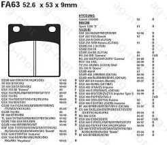  KLOCKI HAMULCOWE EBC FA63   '