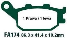 KLOCKI HAMULCOWE EBC FA174 HH  tył