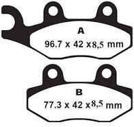 Klocki hamulcowe EBC FA228 HH (2 szt.) tył